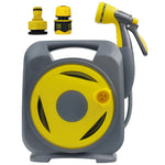 Load image into Gallery viewer, Garden Hose with Reel 50ft Expandable Water Hose with 8 Pattern Nozzle, Fits 1/2" & 3/4" Threaded Faucets,Lightweight & Flexible for Garden,Car Wash,Pet Bath,Patio Cleaning,Durable Anti-Leak Design