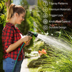 Load image into Gallery viewer, AUTOMAN-Garden-Hose-Nozzle, ABS Water Spray Nozzle with 7 Adjustable Watering Patterns, Slip Resistant for Watering Plants, Lawn& Garden, Washing Cars, Cleaning, Showering Pets & Outdoor Fun.