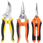 Load image into Gallery viewer, EWPJDK 3 Pack Garden Pruning Shears, Stainless Steel Shears, Gardening Shears, Scissors, Garden Clippers, Pruning Snips, Pruning Shears for Gardening Tools