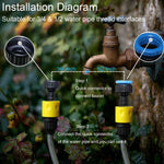 Load image into Gallery viewer, Garden Hose with Reel 50ft Expandable Water Hose with 8 Pattern Nozzle, Fits 1/2" &amp; 3/4" Threaded Faucets,Lightweight &amp; Flexible for Garden,Car Wash,Pet Bath,Patio Cleaning,Durable Anti-Leak Design